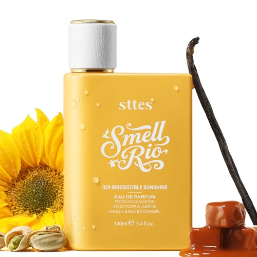 Sttes #02 Irresistible Sunshine Perfumes for Women, Pistachio, Vanilla, Caramel Eau de Parfum, 3.4 fl oz, Sweet Gourmand Fall Fragrance
