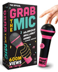 Grab The Mic - Award Winning Karaoke Party Game for Bad Singers w Foam Mic | 120 Word Cards (250 Words), 2-12 Players for Ages 8+. Perfect For Family Game Night, Birthdays & Sing-Off Parties.