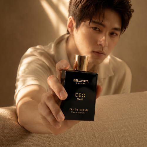 Bellavita Luxury CEO MAN Eau de Parfum | 100 ml (3.4 fl.oz.) | Perfume for Men | Mandarin, Lemon, Lavender, and Vetiver Notes | Long Lasting Men's Fragrance