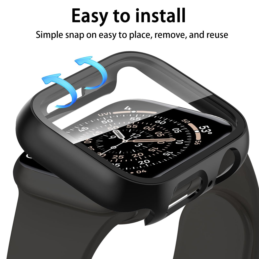 [6 Pack] Case for Apple Watch SE Series 6/5/4 44mm Screen Protector