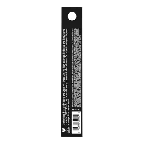 e.l.f. Hydrating Camo Concealer, Full Coverage, Light Ivory | Satin Finish, Under-Eye & Blemish Coverage, Hydrating Formula, Long-Lasting Wear, Non-Creasing, Vegan & Cruelty-Free