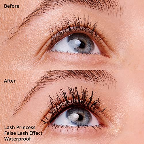 essence Lash Princess False Lash Waterproof Mascara, Black (Pack of 1) | Lengthens & Adds Volume, No Smudge, No Flake, Long Lasting, Fiber Brush, Vegan & Cruelty Free, Paraben Free