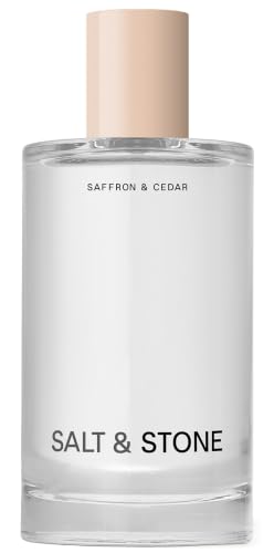 Salt & Stone Hair & Body Mist for Women & Men, Saffron & Cedar 3.4 fl oz | Lightweight Mist, Sweet & Ambery Scented Body Spray, Gender Neutral Fragrance with Glycerin & Red Algae, Vegan, Paraben-Free