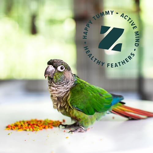 ZuPreem FruitBlend Cockatiel & Conure Food, Uniform Bird Food, M, 2 lb | Bird Food Pellets, Fruit Blend, Cockatiel Food, Conures, Lovebirds, Love Bird Pellets, Cockatiel Pellets, Parrot, Medium Bird