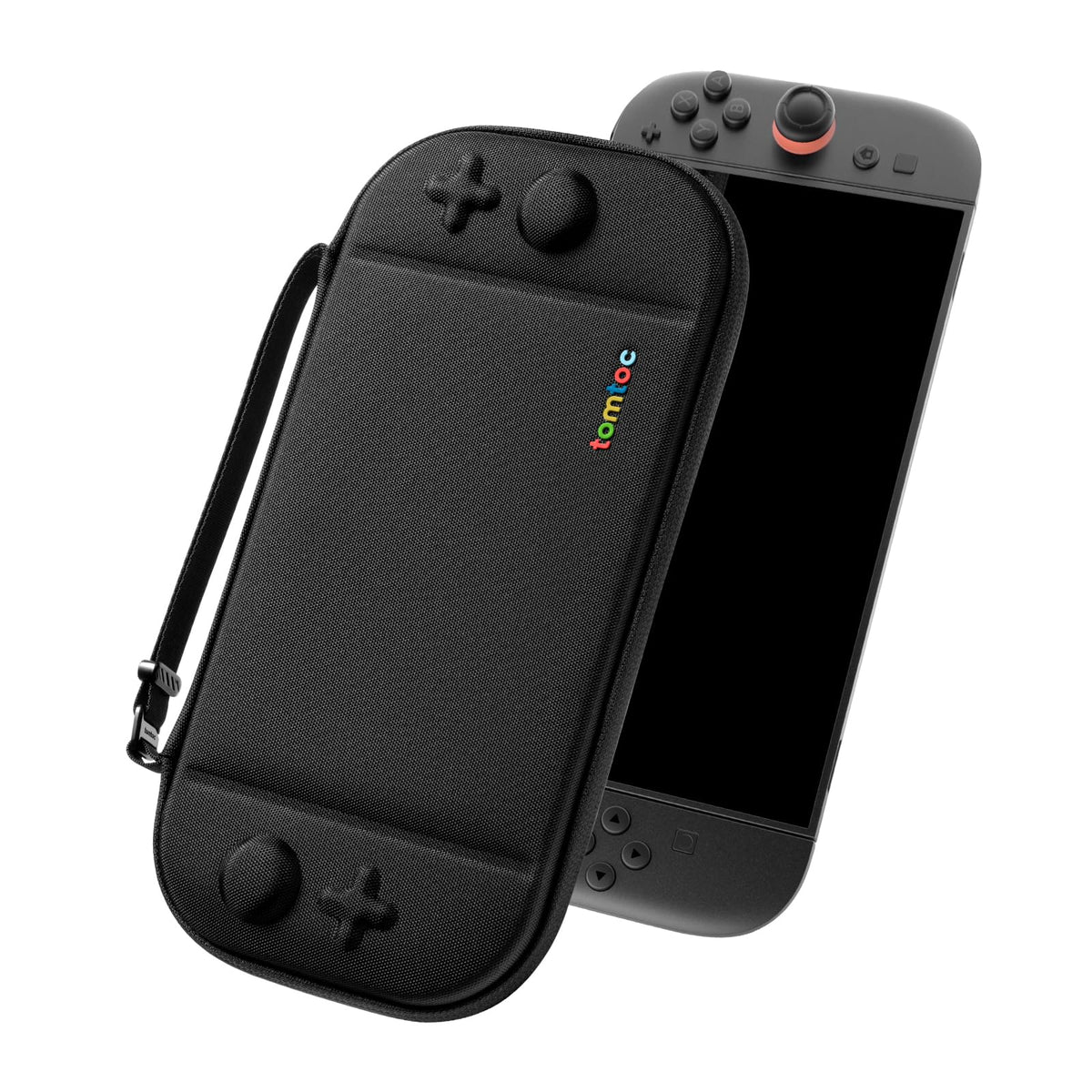 tomtoc Slim Carring Case for Nintendo Switch 2, Military Grade Protection | Odorless Felt Protective Hard Shell with 12 Game Card Slots, Portable Travel Storage Bag with Original Patent, Soft Interior