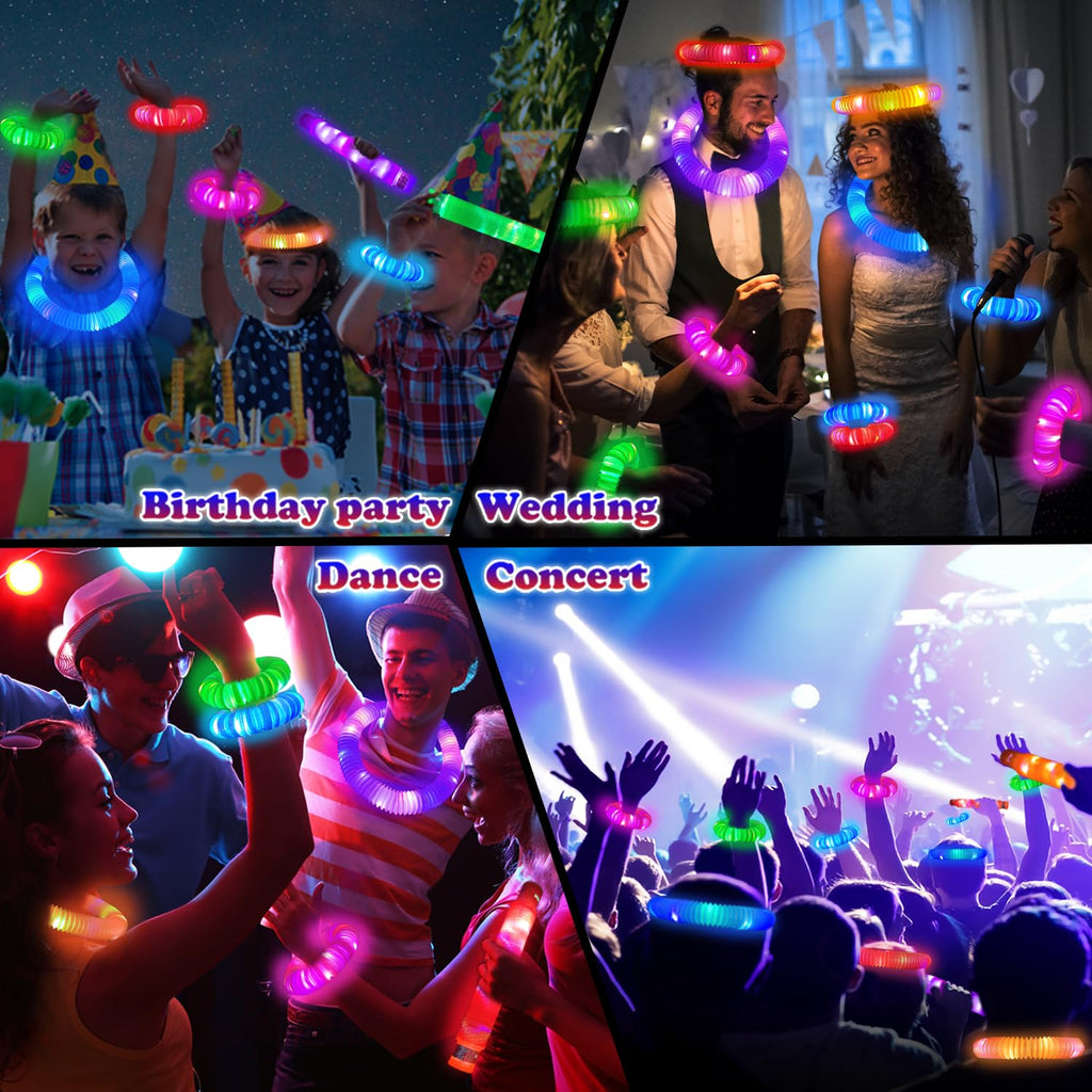 Halloween Glow Sticks for Kids 12-96 PCS,Glow in Dark Party Favor Supplies | Light Up Neon Necklace Bracelet Accessories Decorations for Toddlers Boys Girls,Fun for Halloween Birthday Dance Camp Care