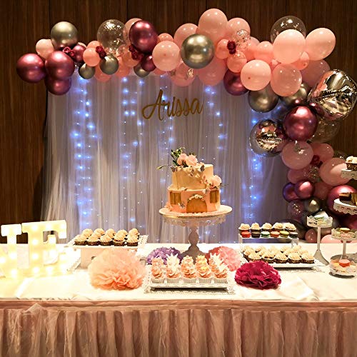 KICNIC Balloon Arch Strip Kit, 32.8 ft Tape Strips, 200 Glue Point Dots | Balloon Tape Strips and Glue Point Dot Stickers for Garland, Party, Wedding, Birthday, Baby Shower, Graduation Decorations