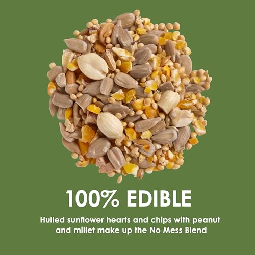 Kaytee Ultimate No Mess Wild Bird Seed, 9.75 Pounds | No Hulls, Less Mess Bird Seed Blend, 100% Edible Bird Seed Blend, Less Waste Around Feeders, Cleaner Backyard Feeding