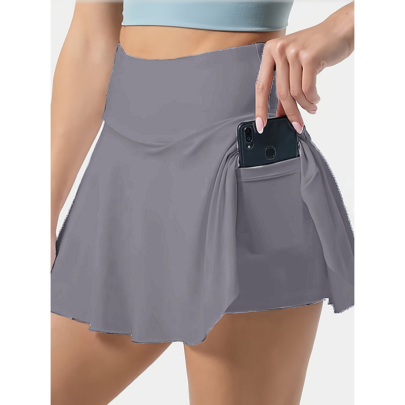 Women Tennis Skirt Golf Skorts Athletic High Waisted With Pockets