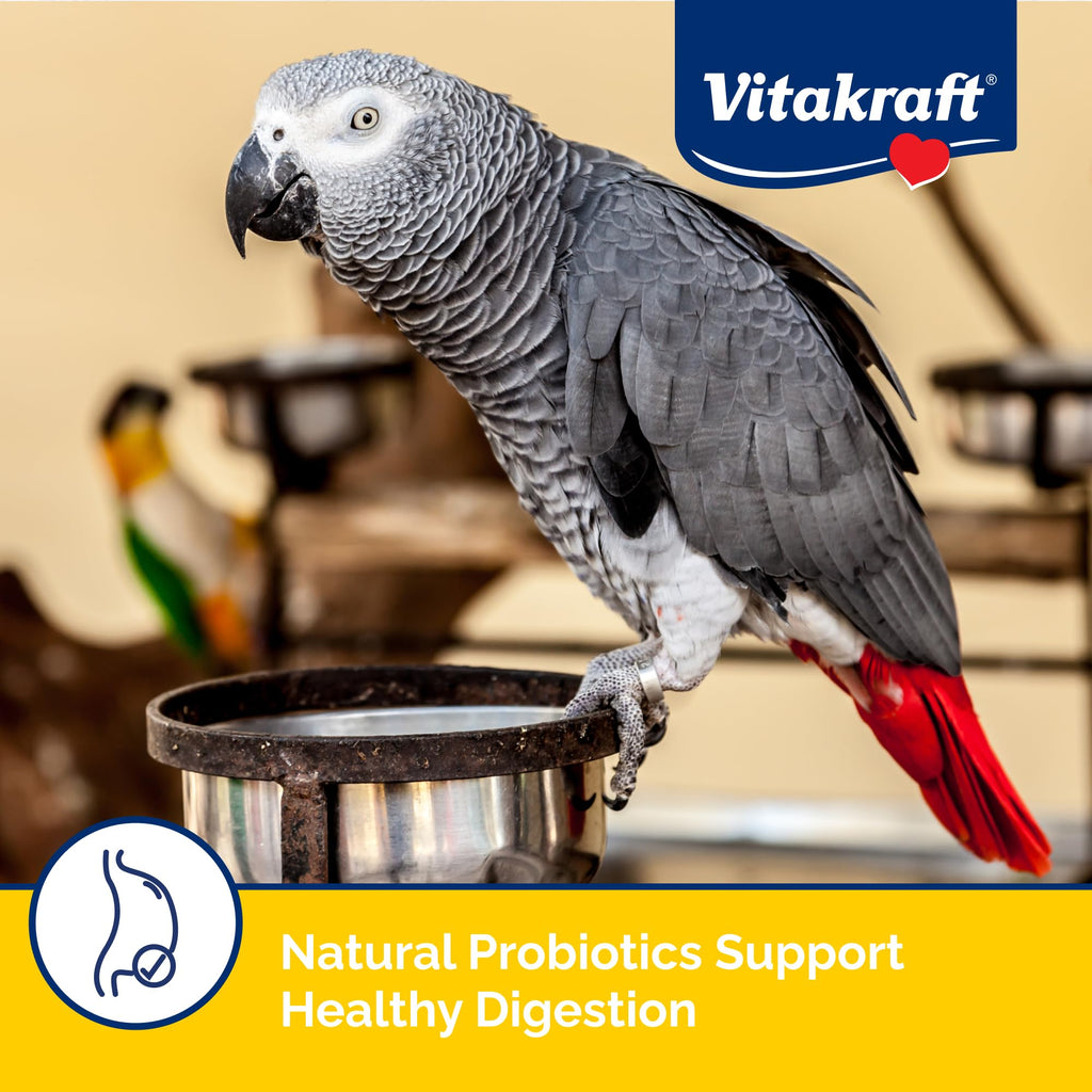 Vitakraft Menu Parrot Food 5 lb. | Nutrient-Rich Seed Blend, Natural Foraging Mix, Daily Diet Formula, Resealable Bag, 5 lb Pack