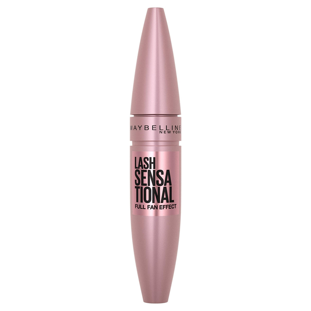 Maybelline Lash Sensational Washable Mascara, Lengthening and Volumizing for a Full Fan Effect, Blackest Black, 1 Count
