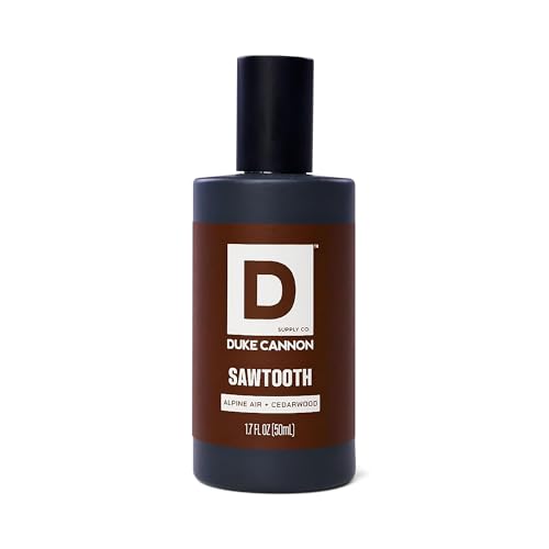 Duke Cannon Proper Cologne Sawtooth | Men's Eau de Parfum | Alpine Air and Cedarwood | Fresh, Woodsy, Long-Lasting Scent | 1.7 fl oz