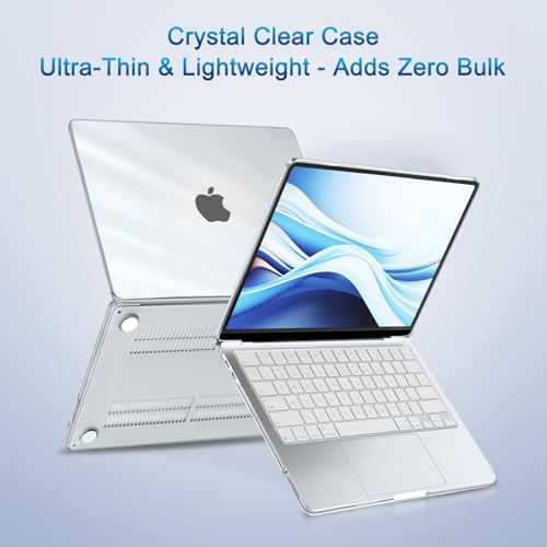 MOSISO Compatible with MacBook Neo Case 13 inch 2026 A3404 A18 Pro Chip | 4 in 1 Kit Precision Fit Crack & Scratch Resistant Protective Hard Shell Case Cover, Crystal Clear
