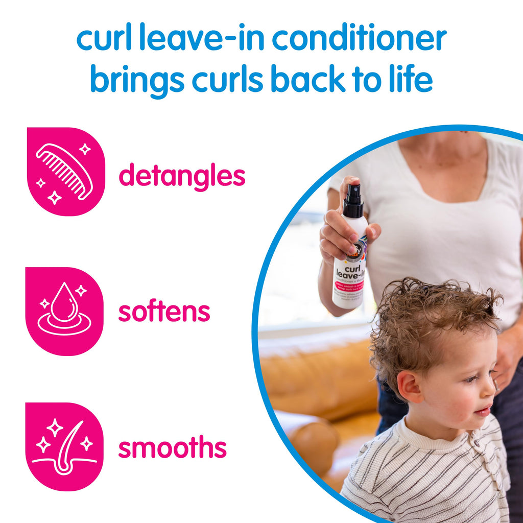 SO COZY Kids Curl Leave In Conditioner + Therapy Spray, 8 Fl Oz | Helps Detangle, Soften & Smooth Curls with Keratin, Vitamin B5, Olive Oil & Jojoba Oil, Paraben & Sulfate-Free