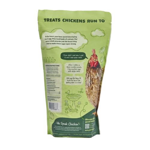 Pecking Order Oyster Shell - Calcium Supplement to Support Laying Hens and Strong Egg Shell Development (5 LB) (Packaging May Vary)