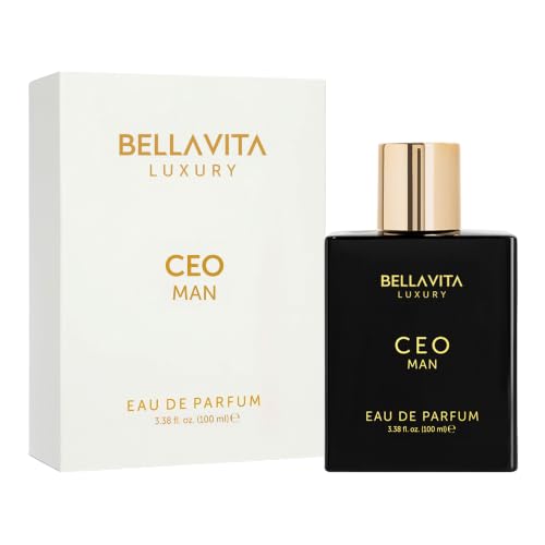 Bellavita Luxury CEO MAN Eau de Parfum | 100 ml (3.4 fl.oz.) | Perfume for Men | Mandarin, Lemon, Lavender, and Vetiver Notes | Long Lasting Men's Fragrance