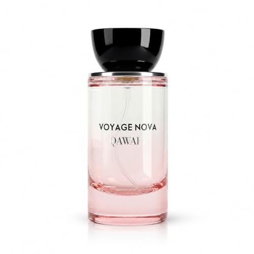 QAWAFI Voyage Nova Eau de Parfum for Women, Lychee Bergamot, Rose Peony Cocoa Blossom, Elegant Patchouli, Long Lasting Spring Fall Perfume, 50ml &1.7fl oz