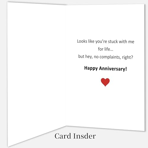 Smithtuy Funny 1st Anniversary Card, Anniversary Card Gifts for Men Women | Wedding Anniversary Cards Gifts for Husband Wife Couples, 1 Year Anniversary Cards Gifts for Boyfriend Girlfriend Him Her