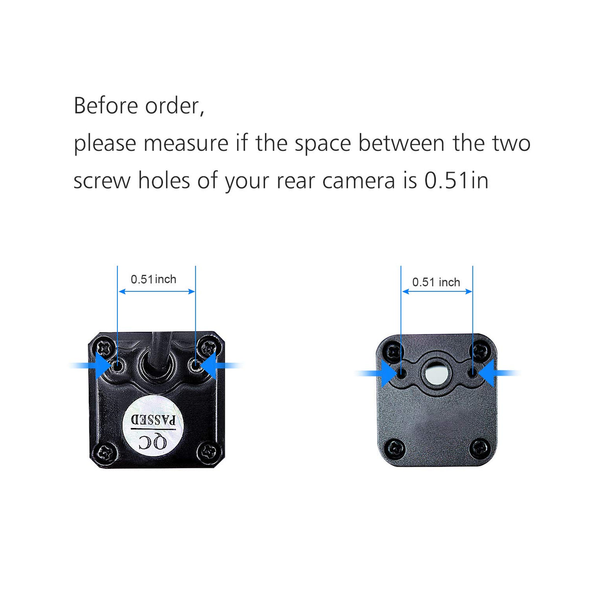 Pixelman Universal Car Rear View Camera License Plate Bracket | Upgraded Full Stainless Steel Backup Camera Mount, Dash Cam Mirror Accessory, Only Installation Holder