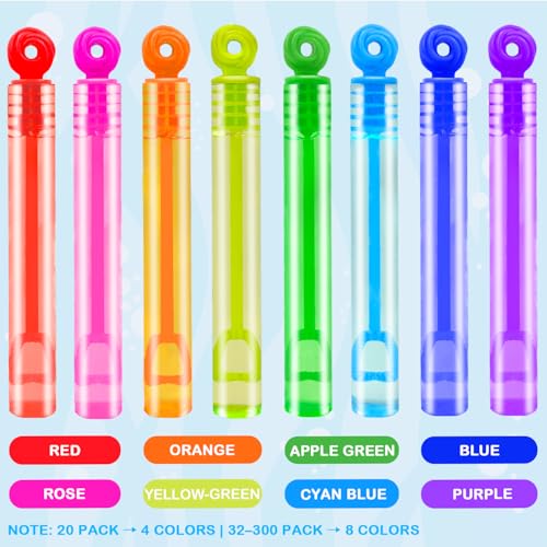 Halloween Bubbles Party Favors Supplies for Kids,20-300 Pack Mini Bubble Wand Toy for Toddler, Small Goodie Bag Stuffers Filler Treats Non Candy, Pinata Birthday Classroom Camping Gifts for Boys Girls
