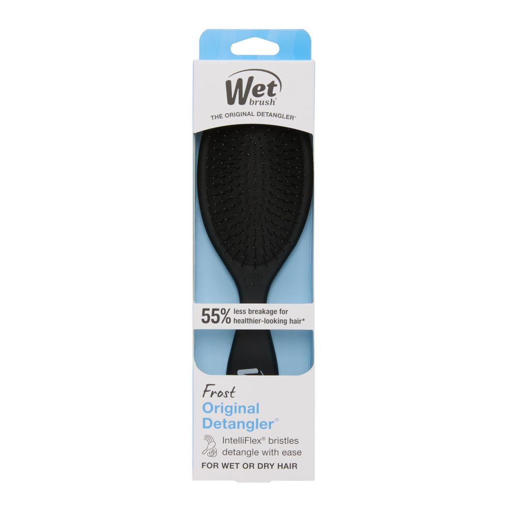 Wet Brush Original Detangler Hair Brush, Black Frost, For All Hair Textures | Ultra-Soft IntelliFlex Bristles Detangle Wet, Dry & Damaged Hair with Less Breakage, Pain-Free Detangling Brush