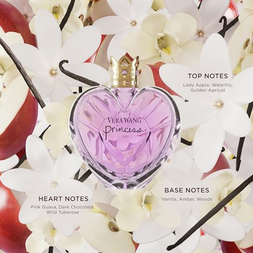 Vera Wang Princess Eau de Toilette Spray, Women's Fragrance, 3.4 fl oz | Notes of Apple, Quava, and Vanilla, Long Lasting, Everyday Fragrance, Travel Size