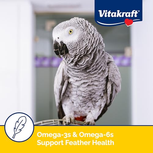 Vitakraft Menu Parrot Food 5 lb. | Nutrient-Rich Seed Blend, Natural Foraging Mix, Daily Diet Formula, Resealable Bag, 5 lb Pack