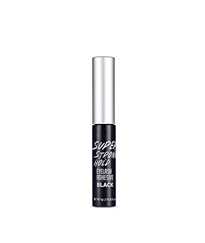 i•ENVY Super Strong Hold Eyelash Adhesive, Waterproof, 48-Hour Long-Lasting Lash Glue, Latex-Free, Hypoallergenic, Quick-Drying with Brush-On Applicator for Strip Lashes (Black, 1 Pack)