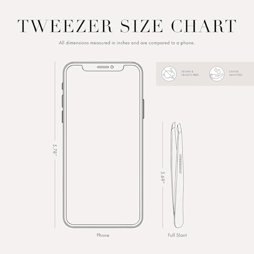 Tweezerman Slant Tweezer – Tweezerman Tweezers for Eyebrows Granite Sky