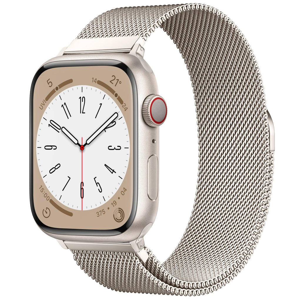 Original Milanese Loop Compatible with Apple Watch Bands for Women & Men | 40/41/42/38mm Stainless Steel Mesh Strap with Magnetic Clasp, Casual & Business, Fits iWatch Series 12 11 10 9 8 7 SE 6 5 4 3