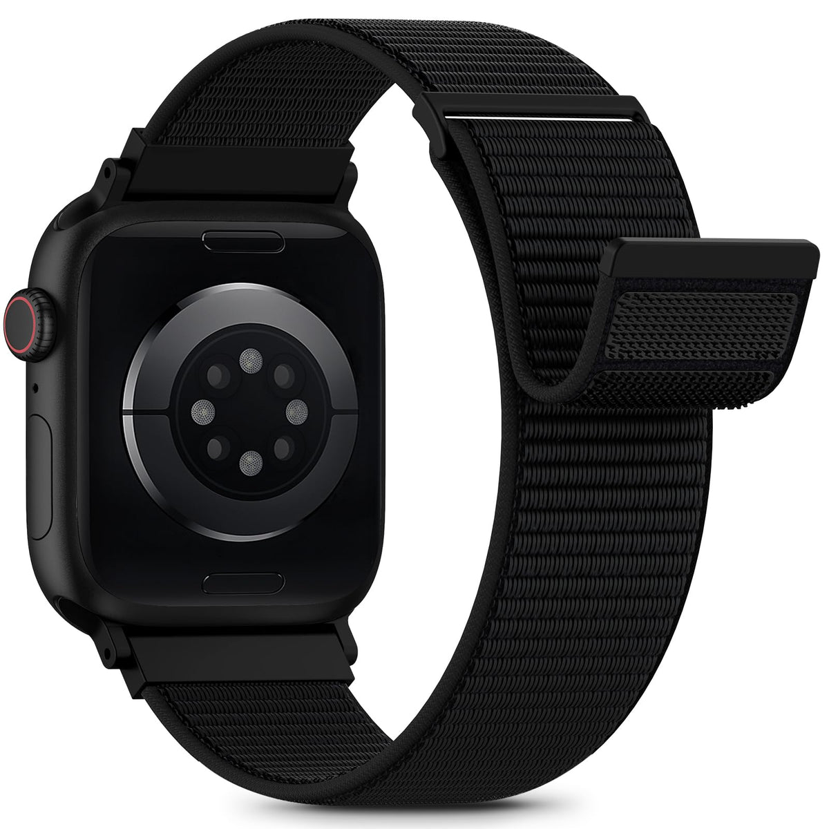 Nylon Loop Sport Band Compatible with Apple Watch Bands 44mm 45mm 46mm 49mm 42mm for Women Men, iWatch Wrist Straps for Ultra 4 3 2, Se, Series 12 11 10 9 8 7, Breathable, Soft Band Ideal for Outdoor