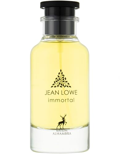 Jean Lowe Immortel by Maison Alhambra for Men - 3.4 oz EDP Spray | Citrus, Aromatic, Aquatic, Amber – Long-Lasting Fragrance for Men, 3.4 Ounce / 100 ml