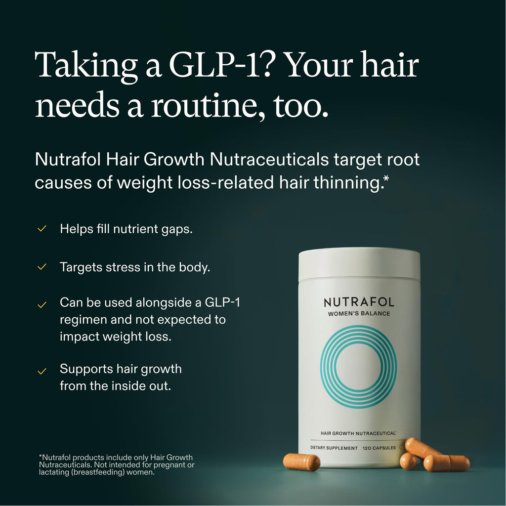 Nutrafol Women's Balance Hair Growth Supplements, Age 45+, 1-Month Pouch