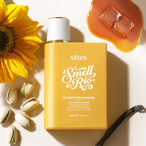 Sttes #02 Irresistible Sunshine Perfumes for Women, Pistachio, Vanilla, Caramel Eau de Parfum, 3.4 fl oz, Sweet Gourmand Fall Fragrance