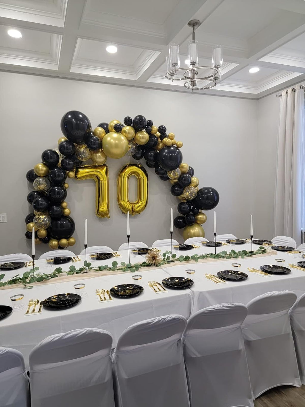 Gold 0 Balloon - Number Balloon 40 Inch, 0th Gold Birthday Decorations | Giant foil helium inflatable 10 20 30 40 50 Numbers Balloon Birthday Decorations, Gold Party Supplies for Women Men