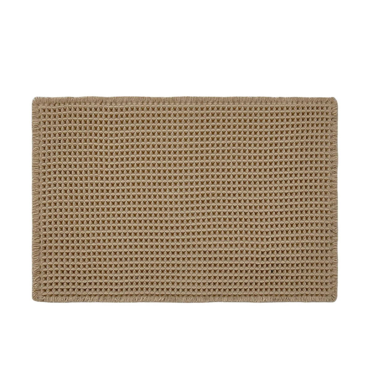 TYUU Waffle Bath Mat, Boho Bathroom Rugs Non Slip Washable, 30x20 Khaki | Super Absorbent Quick Dry Bath Rug, Non-Slip Backing, Soft Waffle Boho Farmhouse Bathroom Mats, Tub, Shower & Home Decor