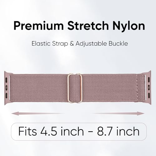 10 Pack Stretchy Bands Compatible with Apple Watch Band Women Men | 40mm 38mm 41mm 42mm 44mm 45mm 46mm 49mm Water-Resistant Solo Loop, Elastic Sport Straps for iWatch Series 12-1/SE/Ultra 4