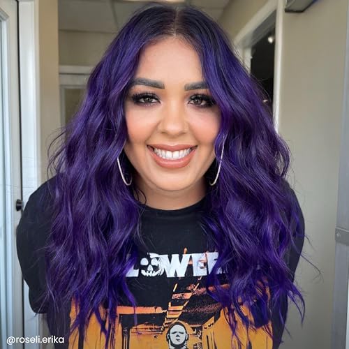 ARCTIC FOX Semi-Permanent Hair Dye Purple AF - Vegan Ammonia-Free - 4 fl oz | Vivid and Vibrant, Cruelty Free, Ammonia Free, Peroxide Free, , Cream Formula