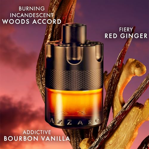 Azzaro The Most Wanted Parfum - Spicy Woody Cologne for Men | Fragrance with Ginger, Woody Notes & Bourbon Vanilla - Long Lasting - Enhancing Mens Scent Perfect for Fall and Winter