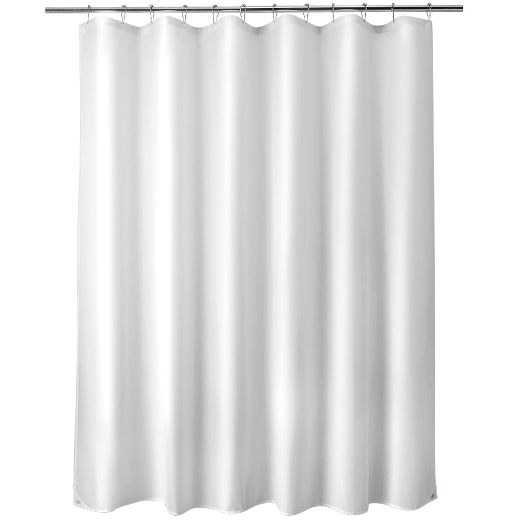 Titanker Waterproof Fabric Shower Curtain Liner Washable, Cloth Shower Liner with Magnets, White Shower Liner Soft Fabric, Lightweight Shower Curtain Liner, 70x72 Inches