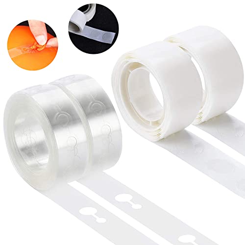 KICNIC Balloon Arch Strip Kit, 32.8 ft Tape Strips, 200 Glue Point Dots | Balloon Tape Strips and Glue Point Dot Stickers for Garland, Party, Wedding, Birthday, Baby Shower, Graduation Decorations