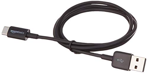 Amazon Basics USB-A to USB-C Fast Charger Cable, USB 2.0, 480Mbps Data Transfer Speed, USB-IF Certified, for Apple iPhone 16/15, iPad, Samsung Galaxy, Tablets, Car, 3ft, Black