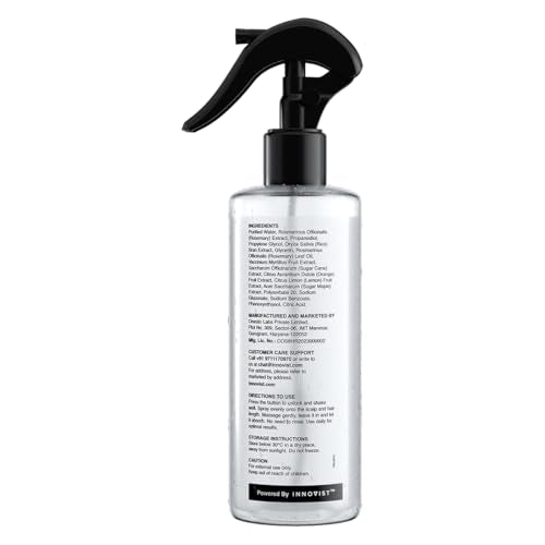 Bare Anatomy Nature x Science Rosemary Water Spray for Hair Growth & Hair Thickness with Rice Water |100% Natural Extract | Soft & Smooth Hair| Controls Hairfall| Non-Greasy & Fast Absorbing | 200ml