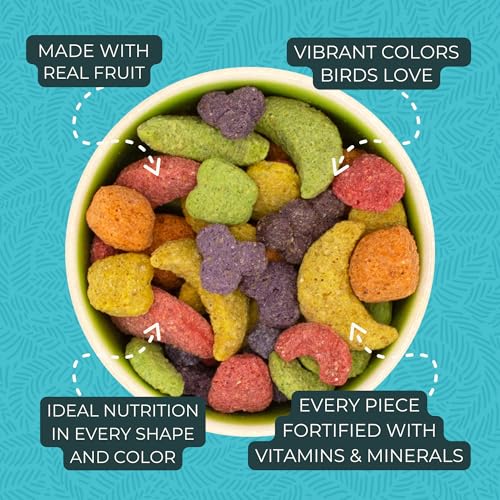 ZuPreem FruitBlend Macaw & Cockatoo Food, Uniform Bird Food, L, 3.5 lb | Bird Food Pellets, Real Fruit, Fruit Blend, Macaw Food, Cockatoo, Bird Pellets, Quakers, Parrot, Medium Birds, Made in USA