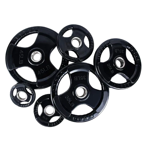 SFE Olympic Black Rubber Grip Plates (New)