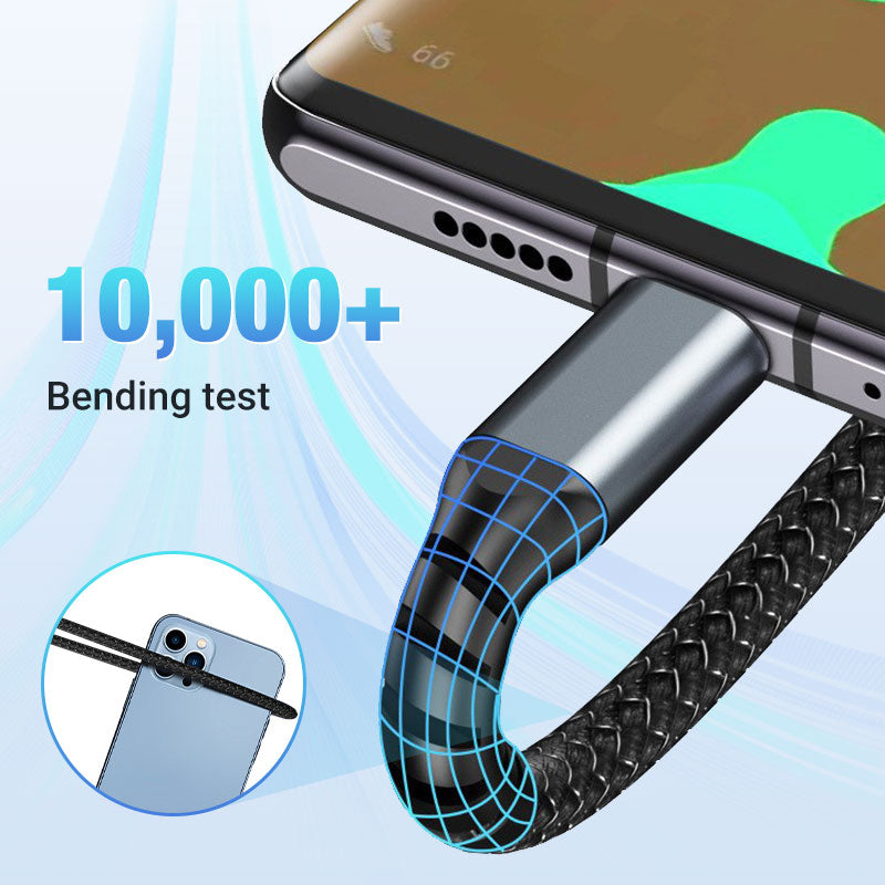 ⚡Transparent Luminous 3-in-1 Super Fast Charging Cable