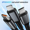 ⚡Transparent Luminous 3-in-1 Super Fast Charging Cable