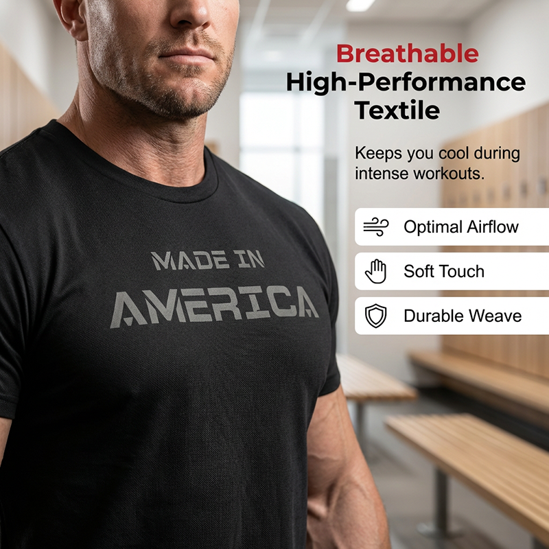 ⏳Time-Limited Special⏰Men's Athletic Fit Crew Neck Tee – Breathable Cotton, Perfect Stretch & Ideal for Gym or Daily Wear ✨