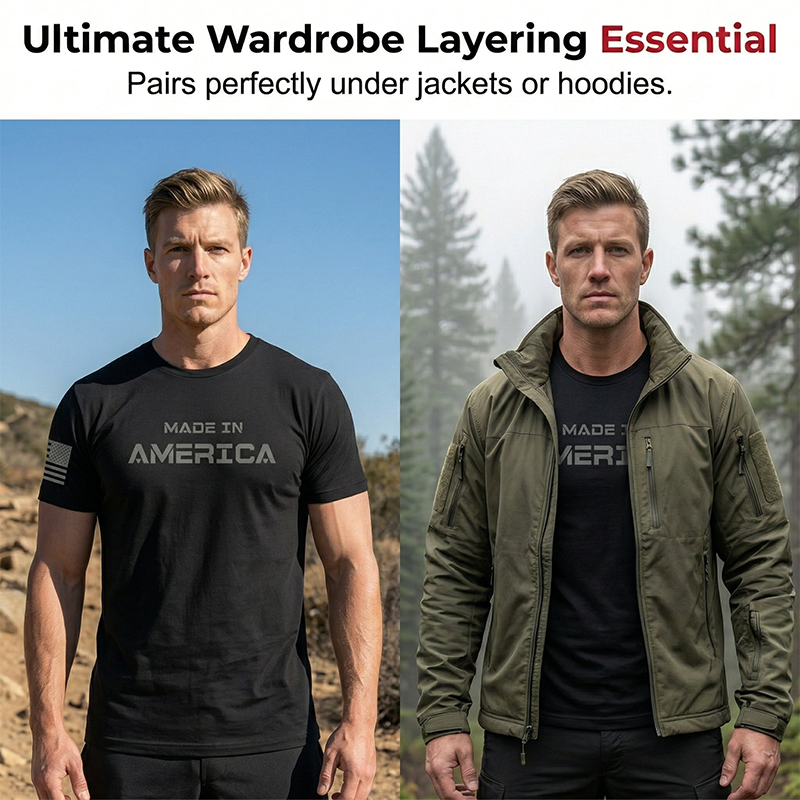 ⏳Time-Limited Special⏰Men's Athletic Fit Crew Neck Tee – Breathable Cotton, Perfect Stretch & Ideal for Gym or Daily Wear ✨