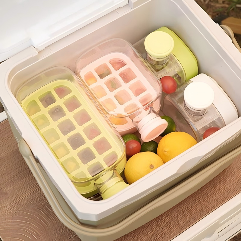 ⏳Time-Limited Special⏰2-in-1 Ice Cube Maker Water Bottle Built-In Ice Tray, Food-Grade Silicone, Bpa-Free. Make Ice & Store Water In One Bottle 💼✈️
